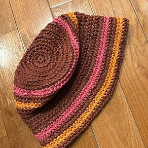 Zara raffia bucket hat - sz small